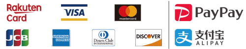 VISA, MasterCared, JCB, AMERICANEEXPRESS(AMEX), Diners Club, DISCOVER PayPay